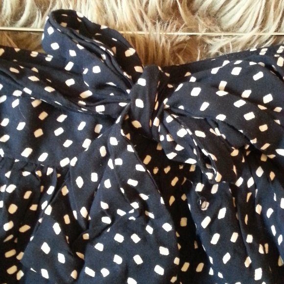 Red Berry navy blue polka dot dress shorts - size XS/S - Picture 2 of 7